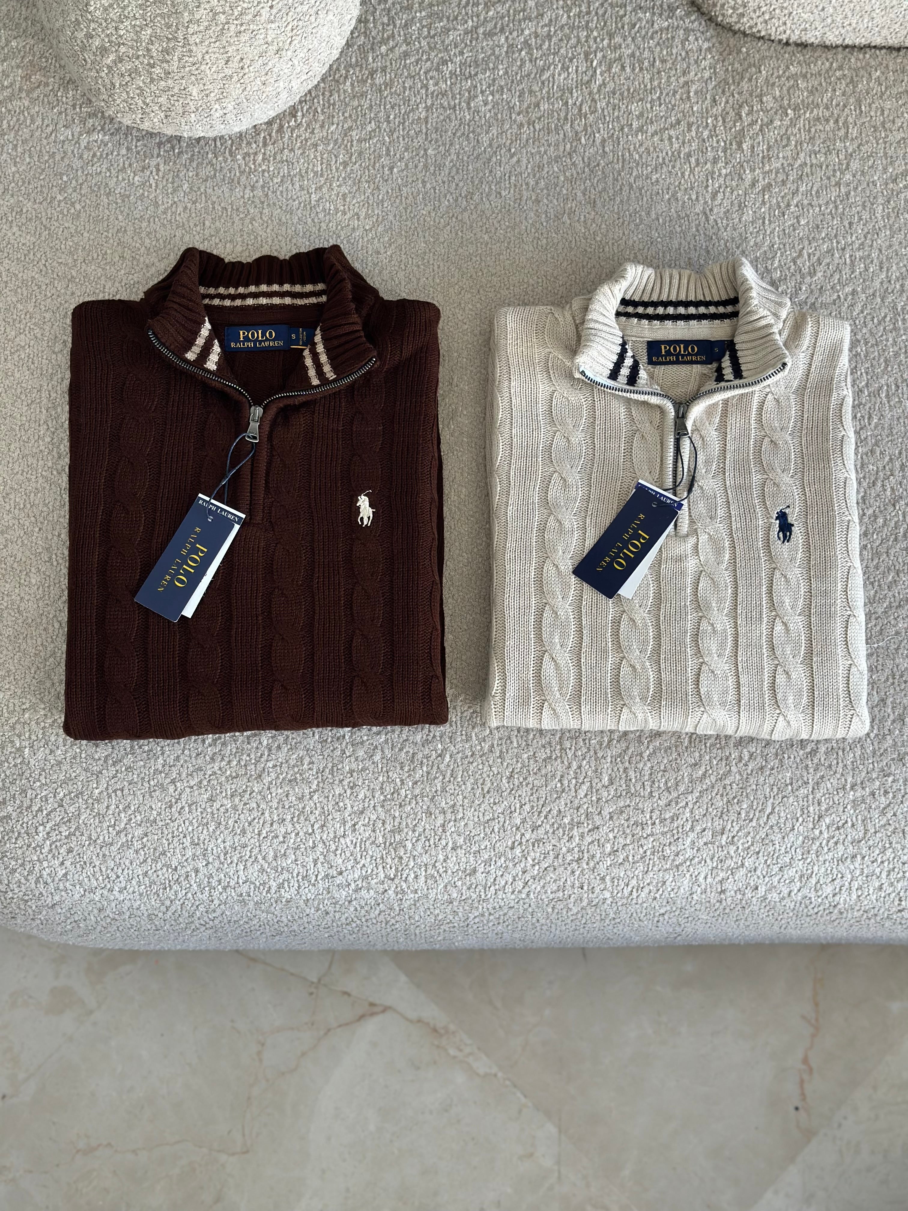 Pull Demi-Zippé Ralph Lauren pour Homme