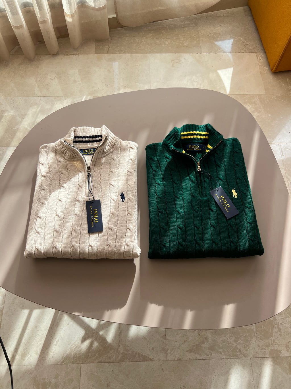 Pull Demi-Zippé Ralph Lauren pour Homme