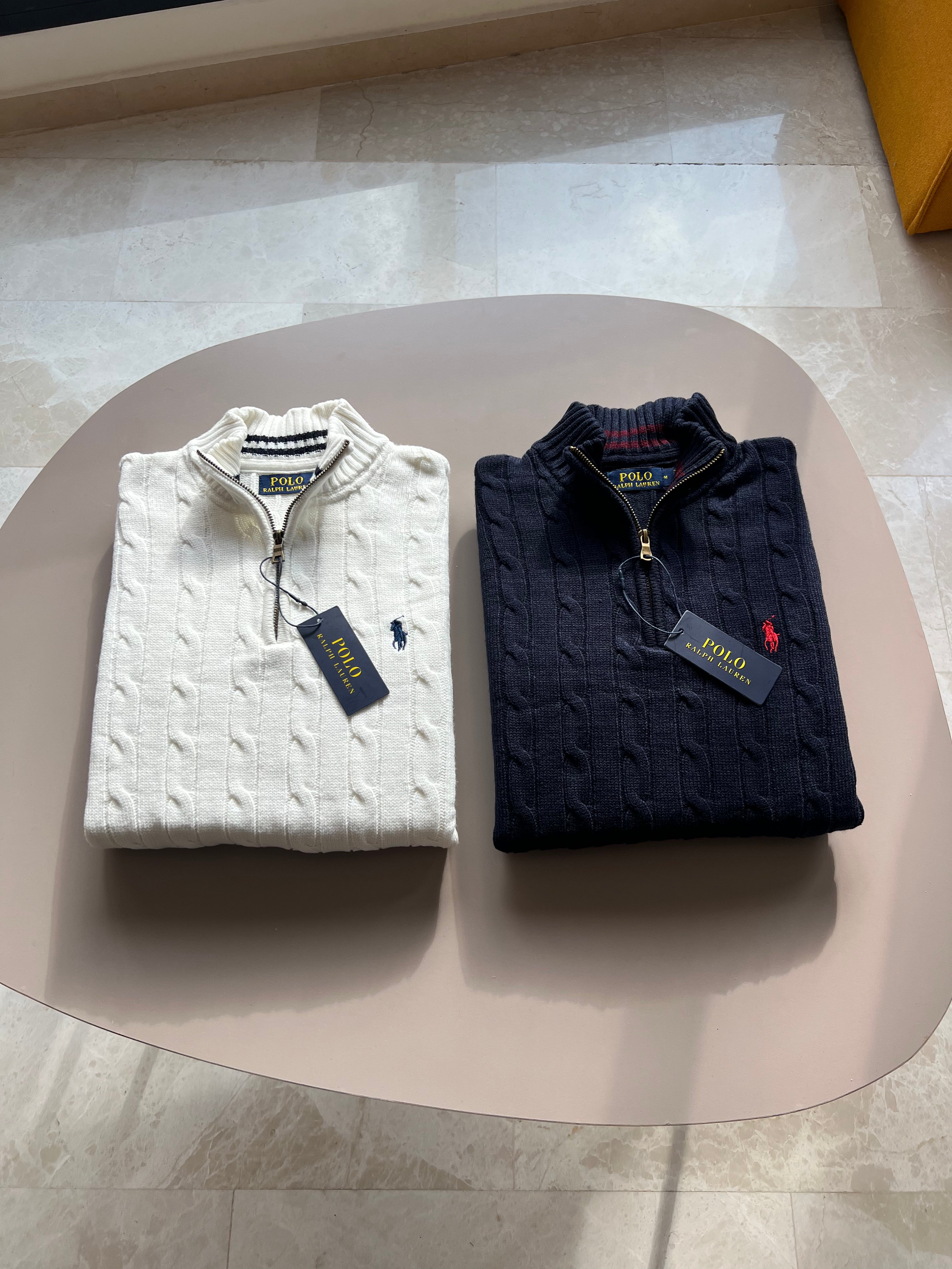 Pull Demi-Zippé Ralph Lauren pour Homme