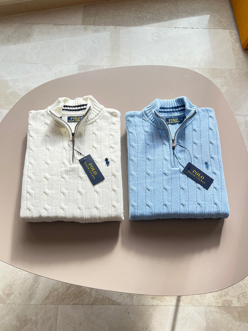 Pull Demi-Zippé Ralph Lauren pour Homme