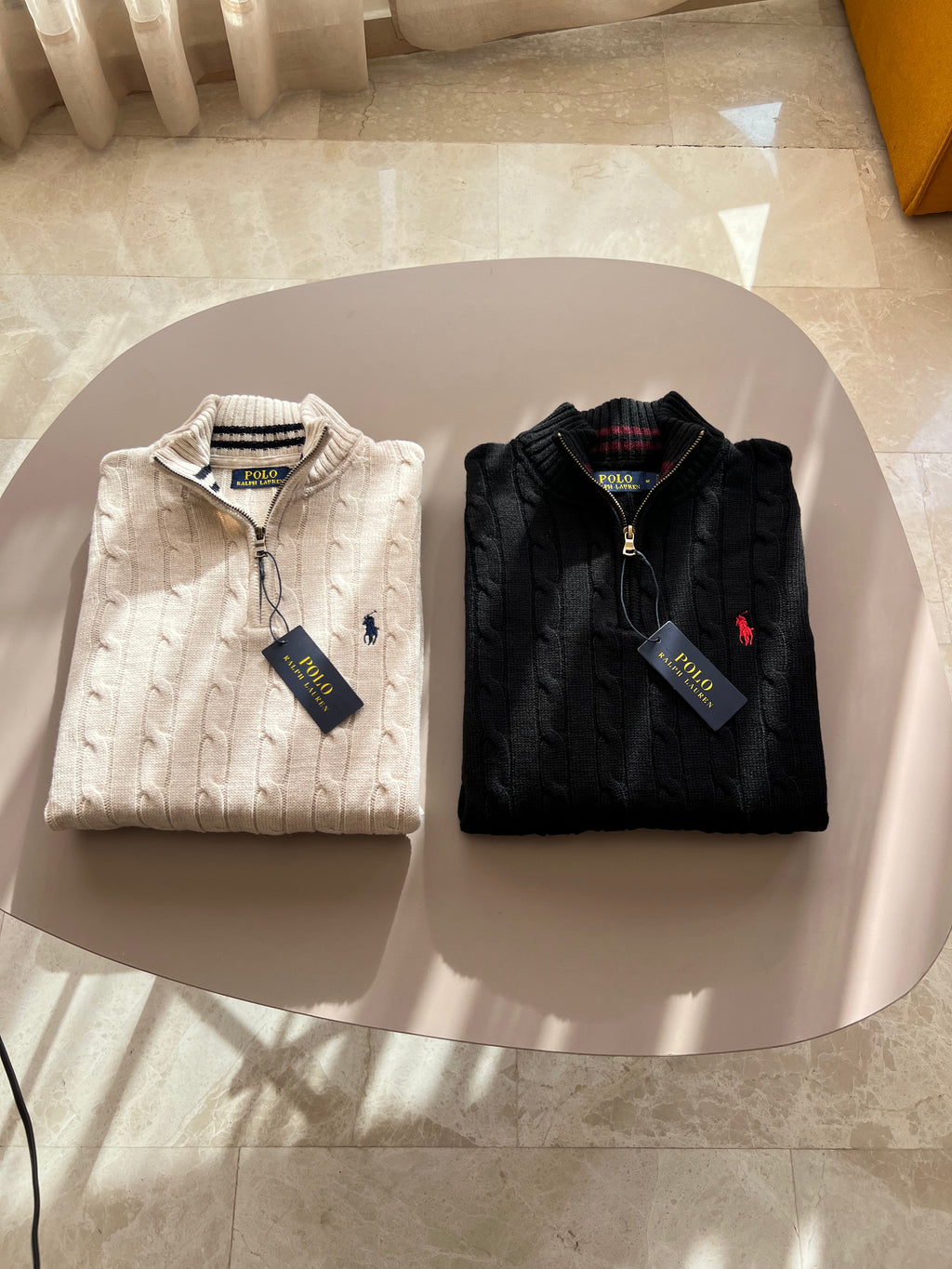 Pull Demi-Zippé Ralph Lauren pour Homme